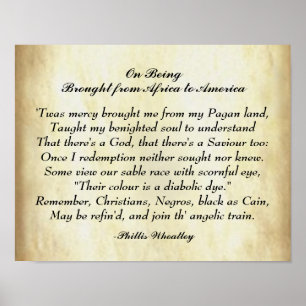 Afrikanische amerikanische Gedichte von Afrika bis Poster
