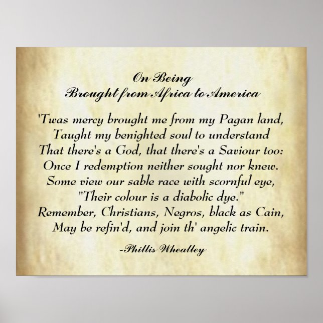 Afrikanische amerikanische Gedichte von Afrika bis Poster (Vorne)