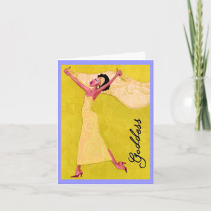 Afrikanische Amerikanische "Göttin" Karte