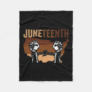 Afrikanische Amerikanische Juneteelste schwarze Ge Fleecedecke