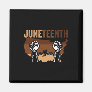 Afrikanische Amerikanische Juneteelste schwarze Ge Magnet