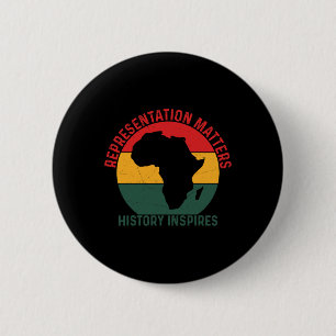 Afrikanische Amerikanische Landesfeier Schwarzgesc Button