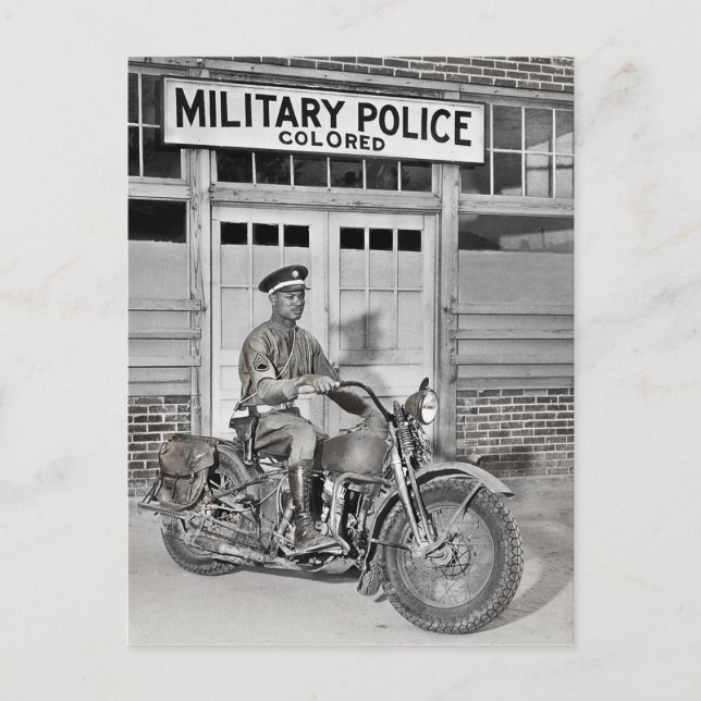 Afrikanische amerikanische Militärpolizei Postkarte (Vorderseite)