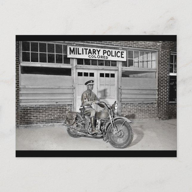 Afrikanische amerikanische Militärpolizei Postkarte (Vorderseite)