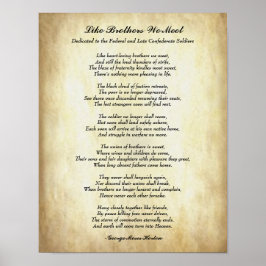 Afrikanische amerikanische Poesie wie Brüder, die  Poster