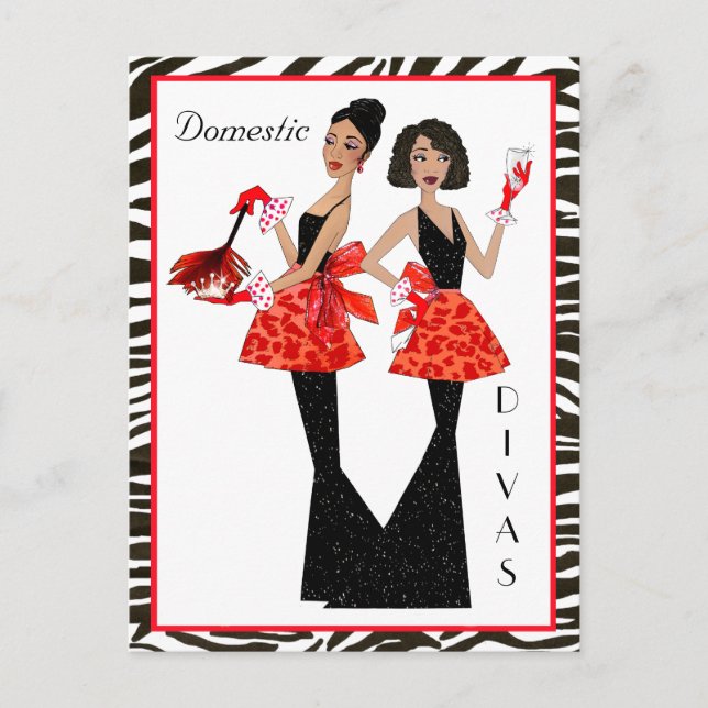 Afrikanische amerikanische Postkarten "Domestic Di (Vorderseite)