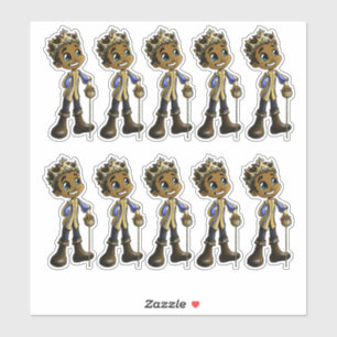 Afrikanische Amerikanische Prinzen Aufkleber