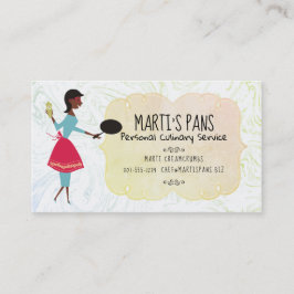 Afrikanische amerikanische retro visitenkarte