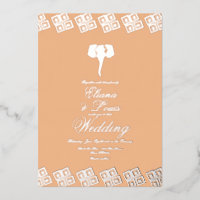 Afrikanische Ankara Elephant Wedding gepresst