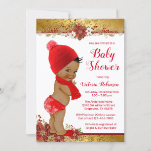 Afrikanische Babyparty zum Weihnachtsfest für eine Einladung