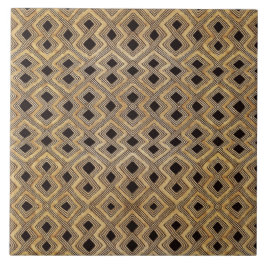 Afrikanische BaKuba-Stammeskeramikfliese Fliese