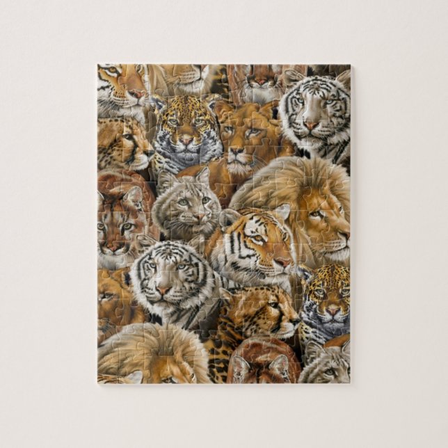 afrikanische Bigcats Puzzle (Vertikal)