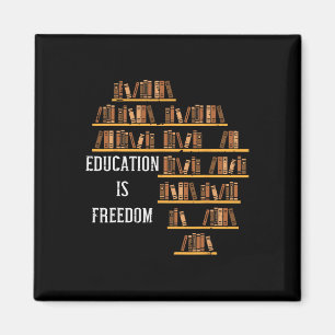 Afrikanische Bildung ist Freedom Black History Tea Magnet