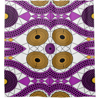 Afrikanische Blume mit Duschvorhang