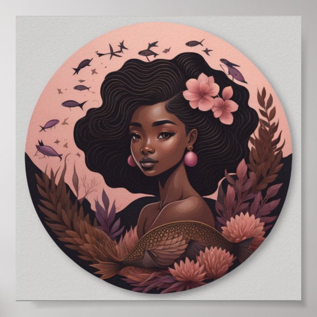 Afrikanische Blume Poster (Vorne)