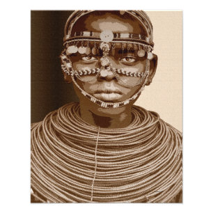 Afrikanische Braut Fotodruck