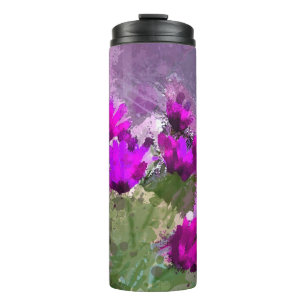 afrikanische Daisien mit Watercolor von Wall Indig Thermosbecher