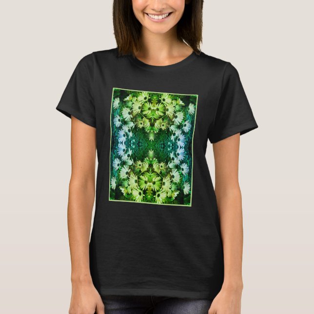 Afrikanische Daisy-Blume Abstrakt T-Shirt (Vorderseite)