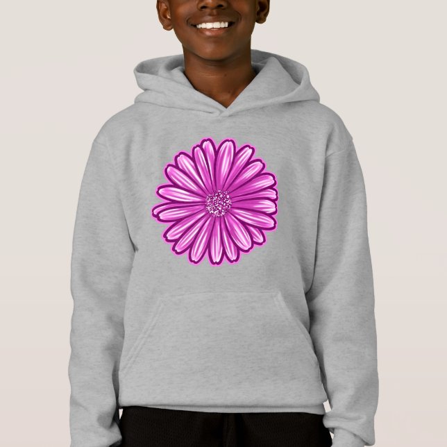Afrikanische Daisy-Blume, realistische Illustratio Hoodie (Vorderseite)