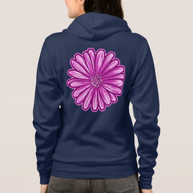 Afrikanische Daisy-Blume, realistische Illustratio Hoodie (Rückseite)