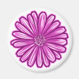 Afrikanische Daisy-Blume, realistische Illustratio Magnet