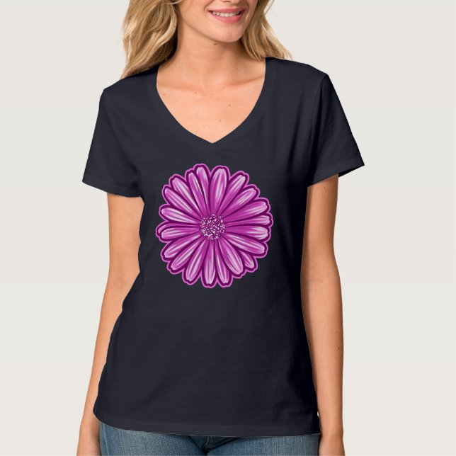 Afrikanische Daisy-Blume, realistische Illustratio T-Shirt (Vorderseite)