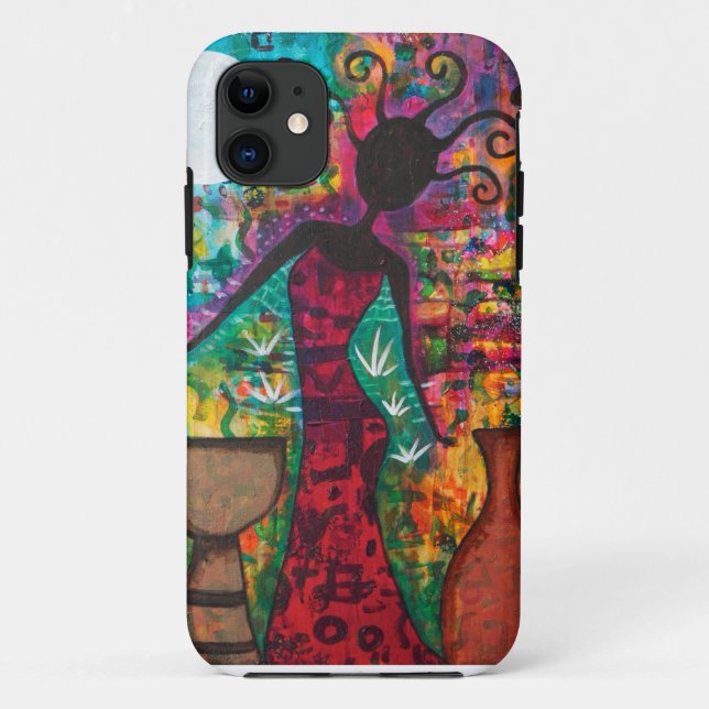 Afrikanische Dame Phone Case (Rückseite)