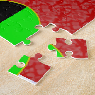 Afrikanische Diaspora-Engel-Flagge Rotes Weiß Pers Puzzle
