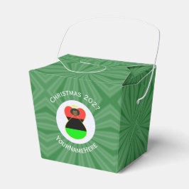 Afrikanische Diaspora-Engel-Weihnachtsflagge Perso Geschenkschachtel