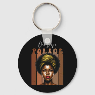 Afrikanische Drogen Schwarze Polizei Für Melanin K Schlüsselanhänger
