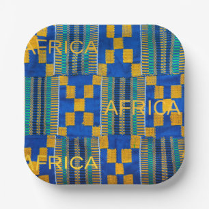 Afrikanische Druckplatte Pappteller