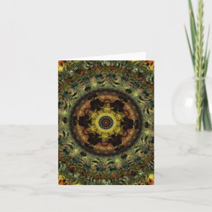 Afrikanische Dusk Mandala-Notenkarte Karte