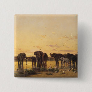 Afrikanische Elefanten Button