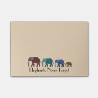 Afrikanische Elefanten Posten-it® merkt 4 x 3