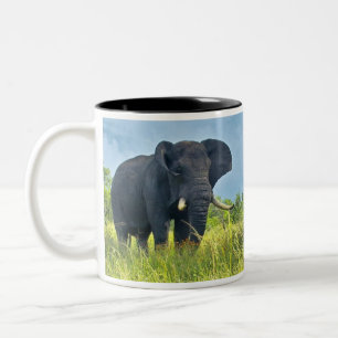 Afrikanische Elefanten-Tasse Zweifarbige Tasse
