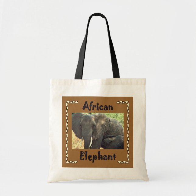 Afrikanische Elefanten Tragetasche (Vorne)