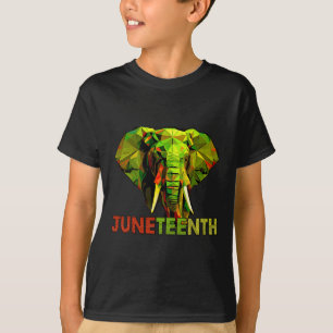 Afrikanische Elefantenkunst Freiheit Schwarze Gesc T-Shirt