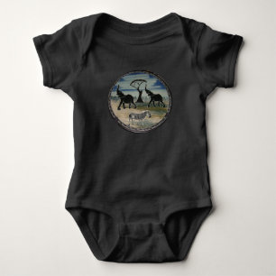 afrikanische Elefantenkunst Print Baby Strampler