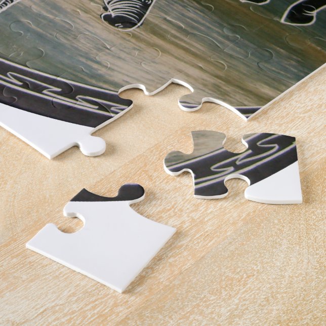 afrikanische Elefantenkunst Print Puzzle (Seite)