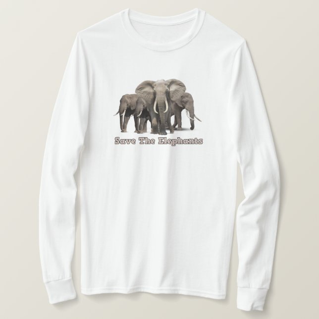Afrikanische ElefantenT - Shirt (Design vorne)