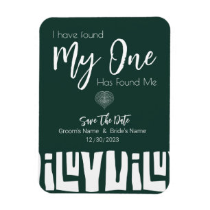 Afrikanische Emerald Green Wedding Magnet