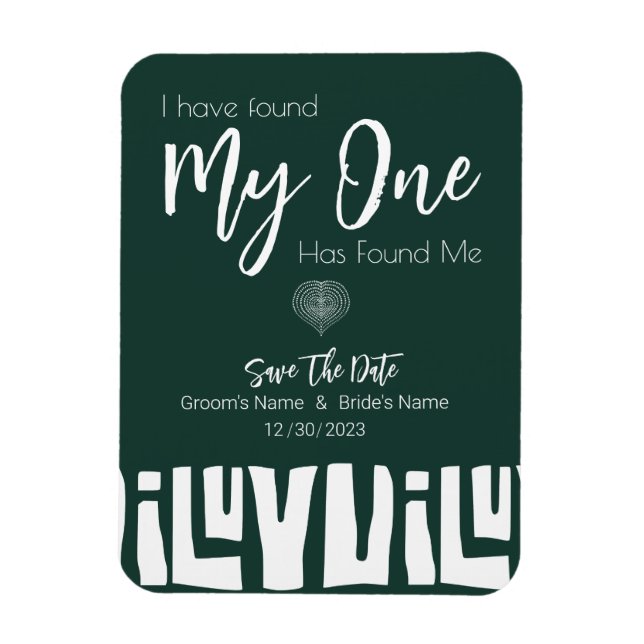 Afrikanische Emerald Green Wedding Magnet (Vertikal)