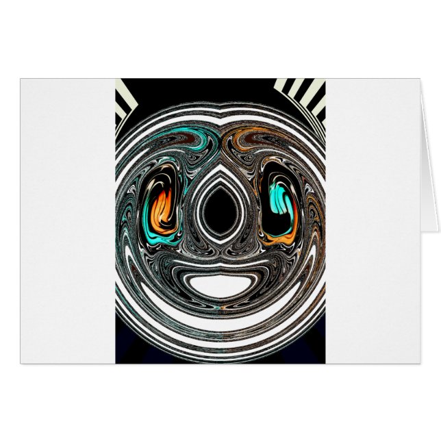 afrikanische Ethnic Doodle Zebra Textured Art Prin (Vorderseite (Horizontal))