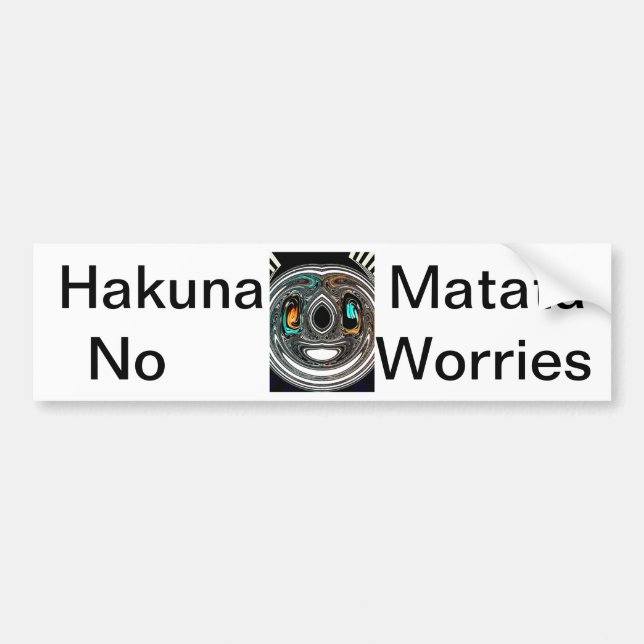 afrikanische Ethnic Doodle Zebra Textured Art Prin Autoaufkleber (Vorne)