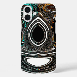 afrikanische Ethnic Doodle Zebra Textured Art Prin iPhone 16 Plus Hülle