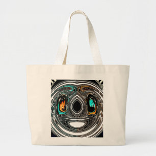 afrikanische Ethnic Doodle Zebra Textured Art Prin Jumbo Stoffbeutel