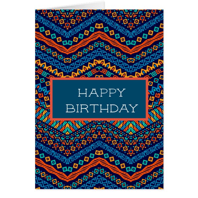 Afrikanische ethnische Muster Funkfarben (Vorne)