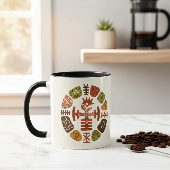 Afrikanische ethnische Muster Tasse (Von Creator hochgeladen)