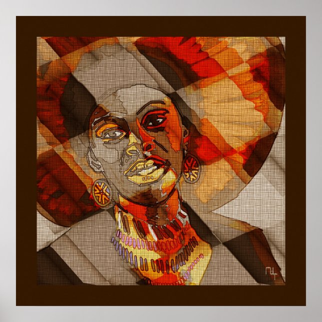 Afrikanische Farben Poster (Vorne)