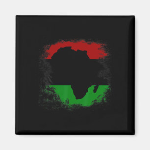 Afrikanische Flagge Afrikanischer Kontinent Karte  Magnet